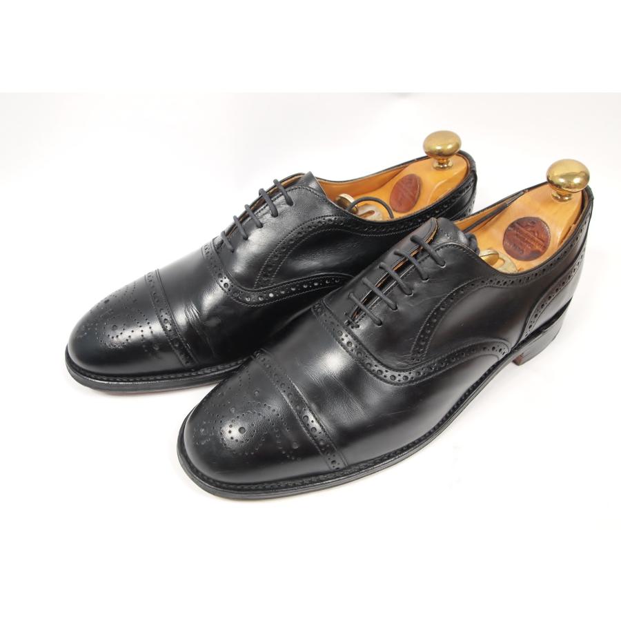 2561　貴重　ビンテージ　80年代　オールド　トリッカーズ　セミブローグ　オックスフォード　71/2　フィッテング５　ブラック | Tricker's