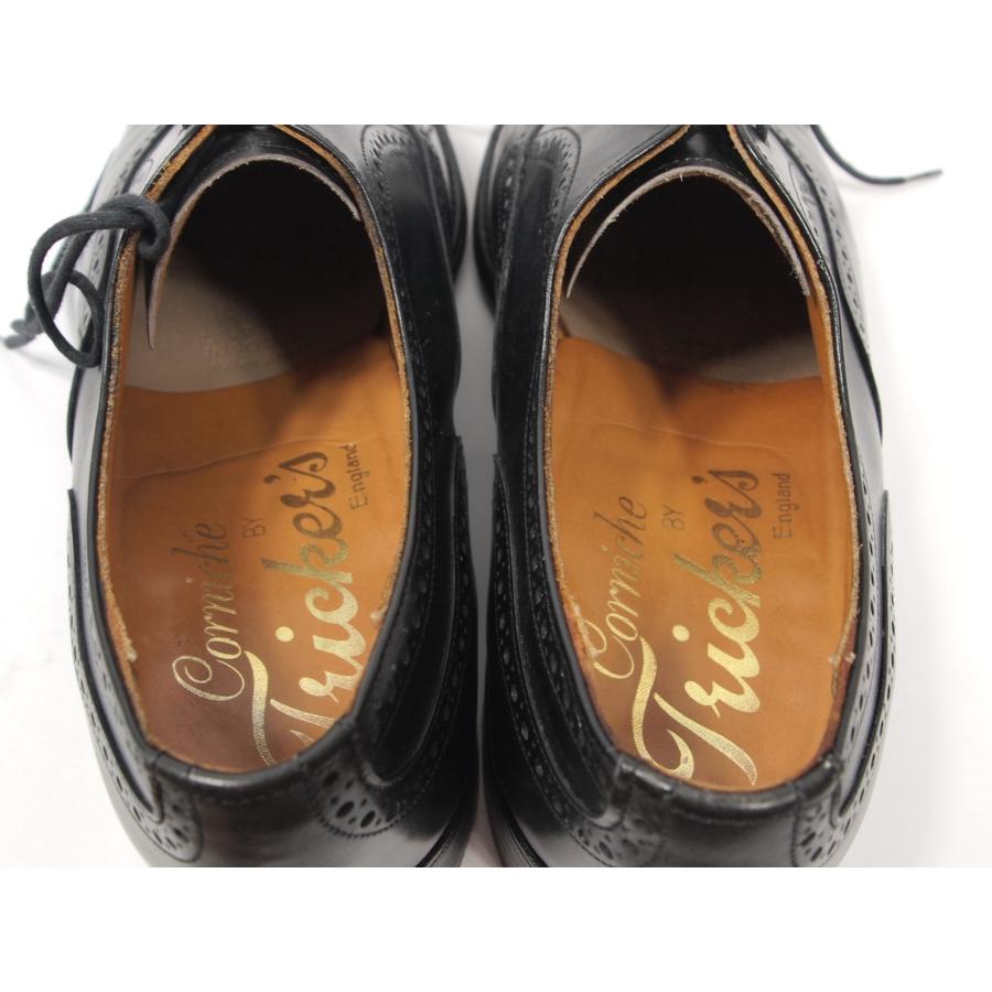2561　貴重　ビンテージ　80年代　オールド　トリッカーズ　セミブローグ　オックスフォード　71/2　フィッテング５　ブラック | Tricker's | 10