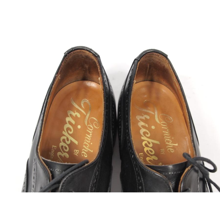 2561　貴重　ビンテージ　80年代　オールド　トリッカーズ　セミブローグ　オックスフォード　71/2　フィッテング５　ブラック | Tricker's | 09