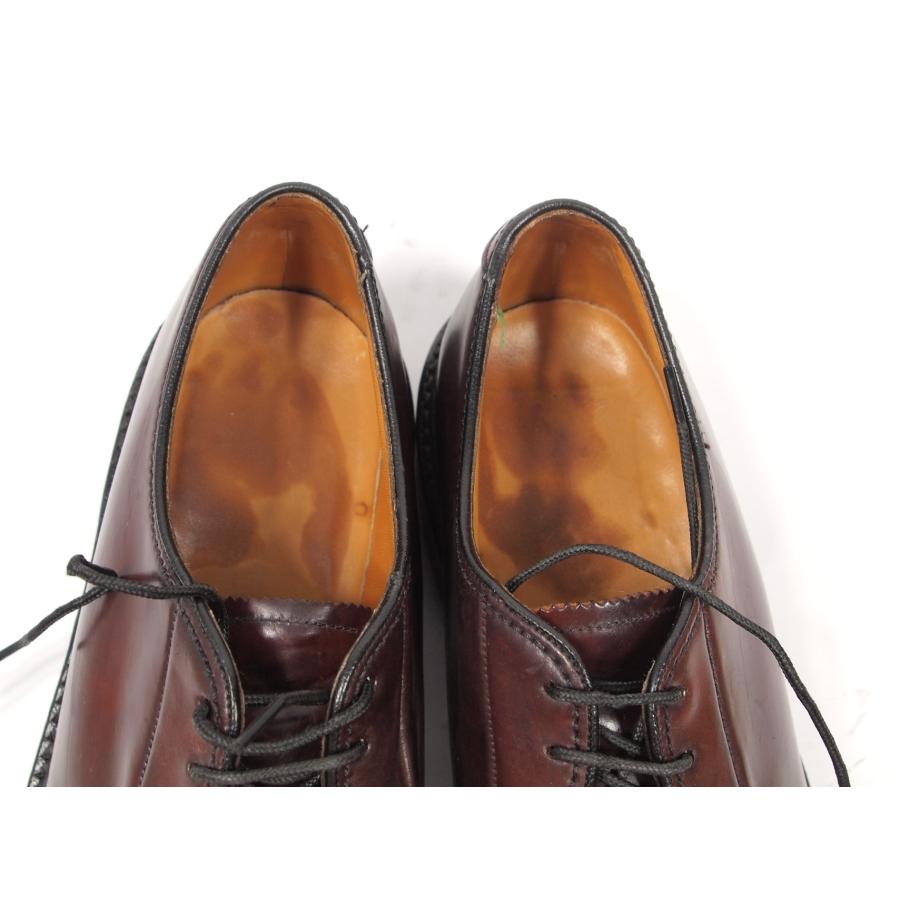 2562　ビンテージ　貴重　フローシャイム　コードバン　FLORSHEIM　バーガンディー　サイズ７E　プレーントゥ　　ダービー　 | Florsheim | 07