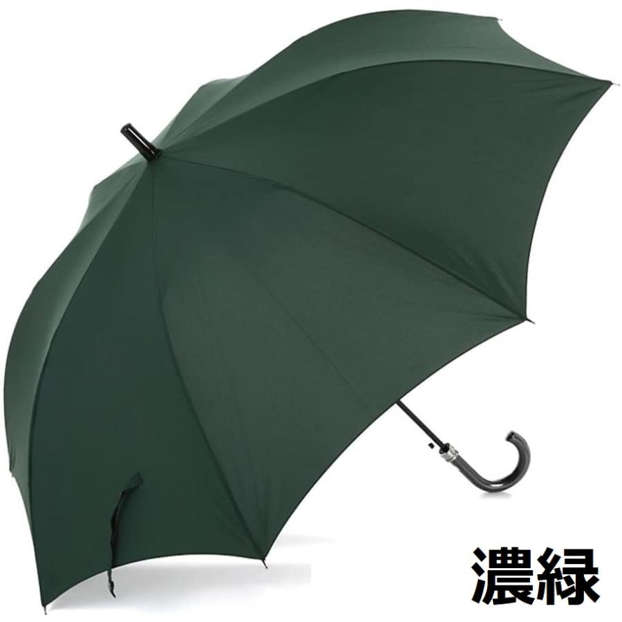 傘 メンズ 無地 撥水効果高い テフロン ギフト プレゼント 風に強い 丈夫 頑丈 大きい 70cm ジャンプ傘 父親 ラッピング 誕生日カード 送料無料｜okamoto-kasa｜02