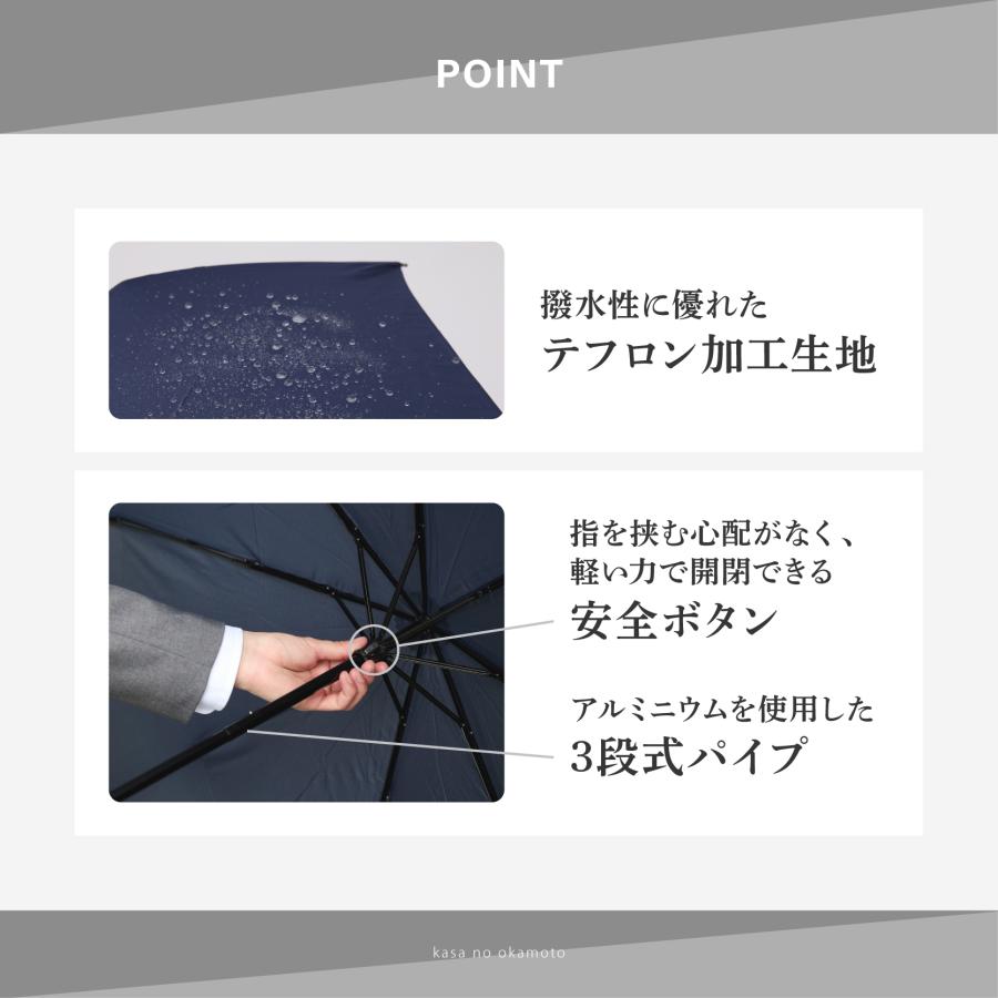 折りたたみ傘 大きい ビッグ 70cm メンズ レディース 無地 撥水性良好 テフロン 便利 父の日 | ブランド登録なし | 06