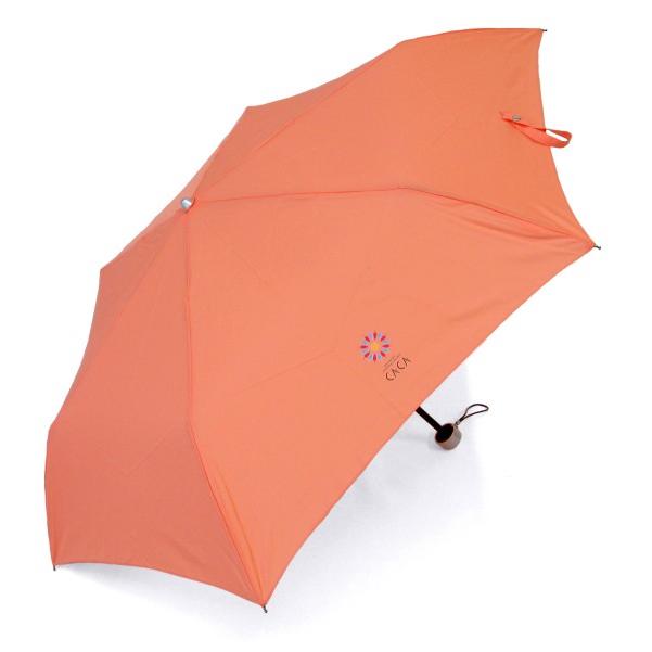 クーポンで50％OFF 傘 レディース ミニ折りたたみ傘 ワンポイントロゴプリント 軽量 55cm｜okamoto-kasa｜05