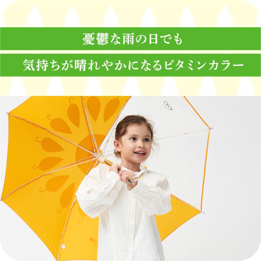 傘 子供用 花柄 周囲が見やすく安全性の高いビニール2駒窓付き 55cm ジャンプ傘 グラスファイバー骨 強い 丈夫  ラッピング無料 無料誕生日 付 | ブランド登録なし | 06