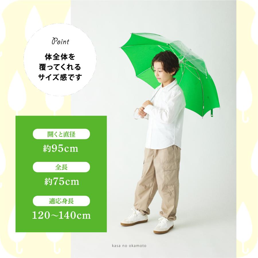 傘 子供用 花柄 周囲が見やすく安全性の高いビニール2駒窓付き 55cm ジャンプ傘 グラスファイバー骨 強い 丈夫  ラッピング無料 無料誕生日 付 | ブランド登録なし | 10