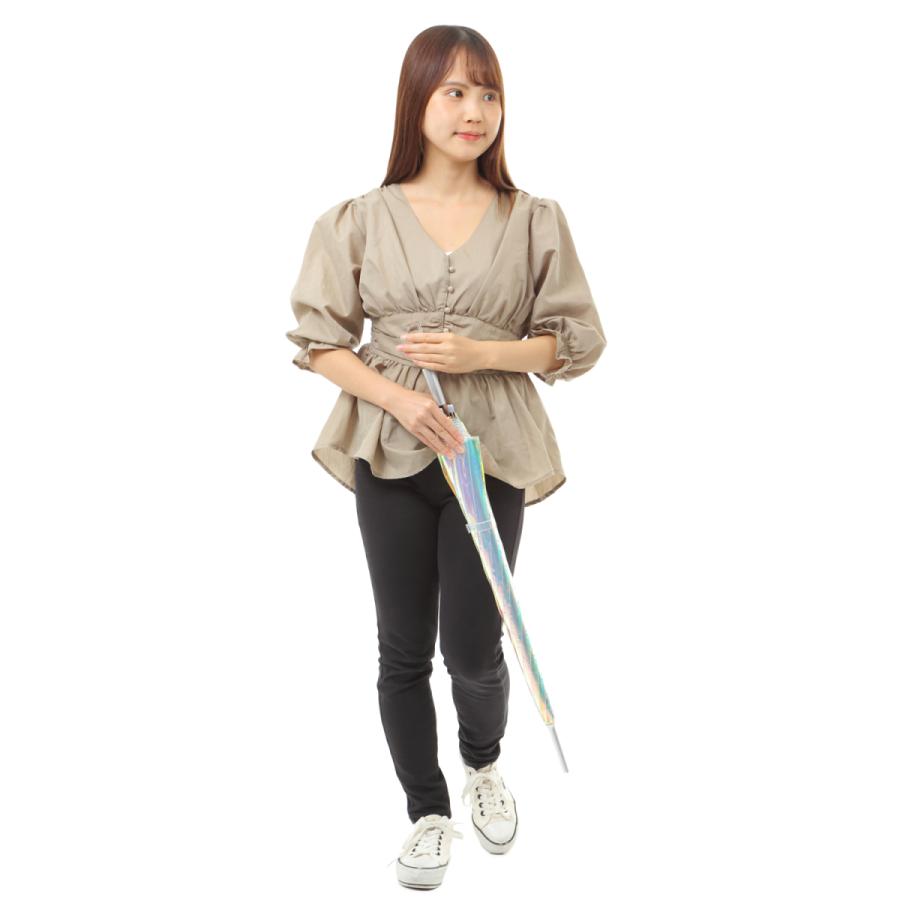 ポイント10倍 傘 レディース ビニール生地部分が光の反射でカラフルに見えるおしゃれなビニール傘 クリスタルハンドルシリーズ 60cm ジャンプ傘 送料無料 00 傘のオカモト 通販 Yahoo ショッピング