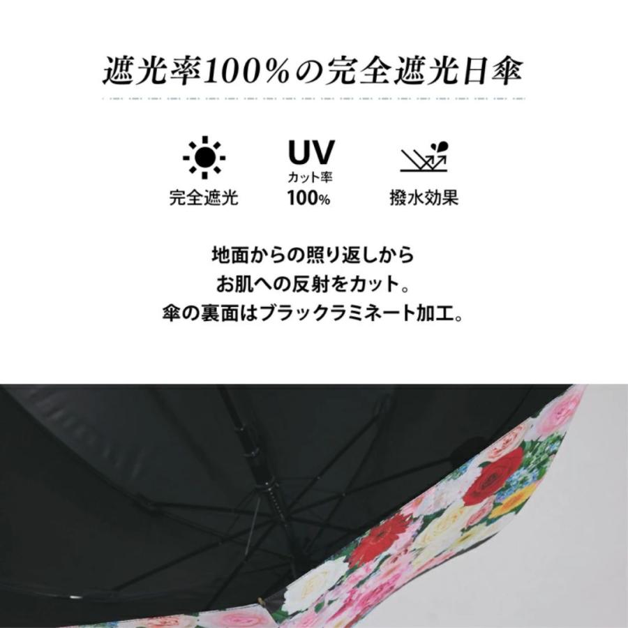 日傘 完全遮光 生地 遮光率100% UVカット 紫外線遮蔽率 100% 母の日