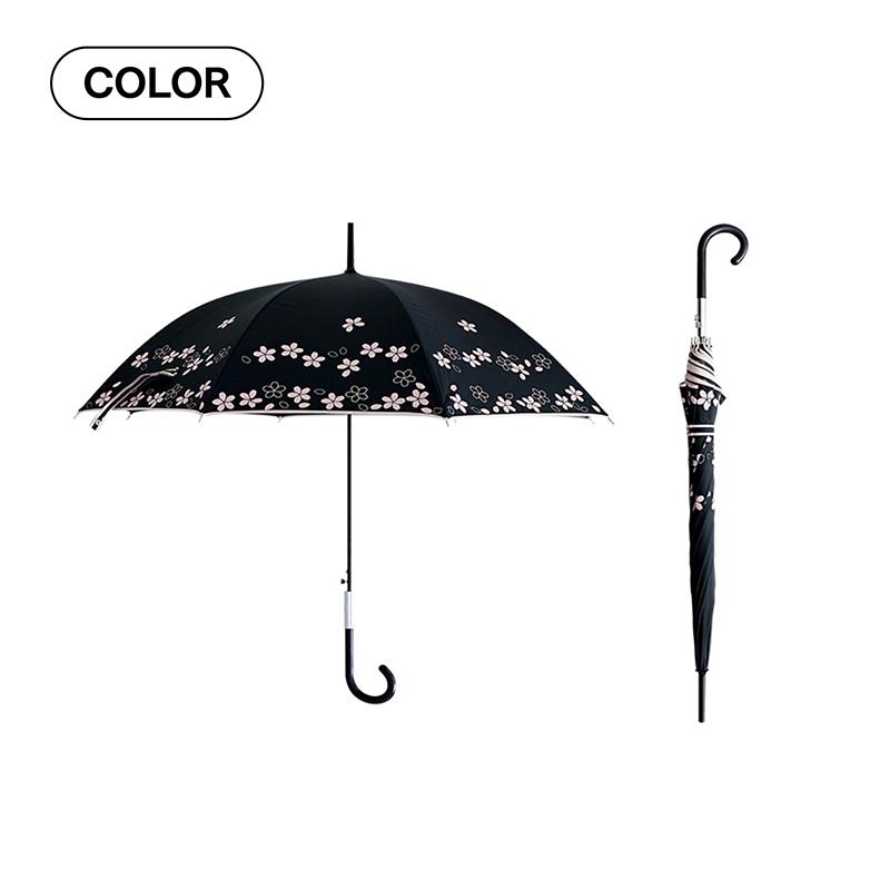 日傘 レディース 晴雨兼用傘 遮光率 99.9% 遮熱 かわいい オシャレ 花柄 桜柄 UVカット アクセサリー 撥水 大きめ 60cm ジャンプ傘 日焼け対策 紫外線 | ブランド登録なし | 12