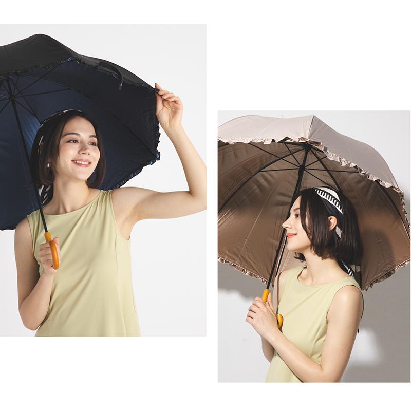 日傘 晴雨兼用傘 長傘 かさ 完全遮光 遮光率 100% おしゃれ フリル UVカット 丈夫 頑丈 60cm ギフト プレゼント 長傘 かさ 完全遮光 遮光率 100% おしゃれ | ブランド登録なし | 09