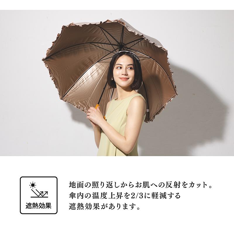 日傘 晴雨兼用傘 長傘 かさ 完全遮光 遮光率 100% おしゃれ フリル UVカット 丈夫 頑丈 60cm ギフト プレゼント 長傘 かさ 完全遮光 遮光率 100% おしゃれ | ブランド登録なし | 11