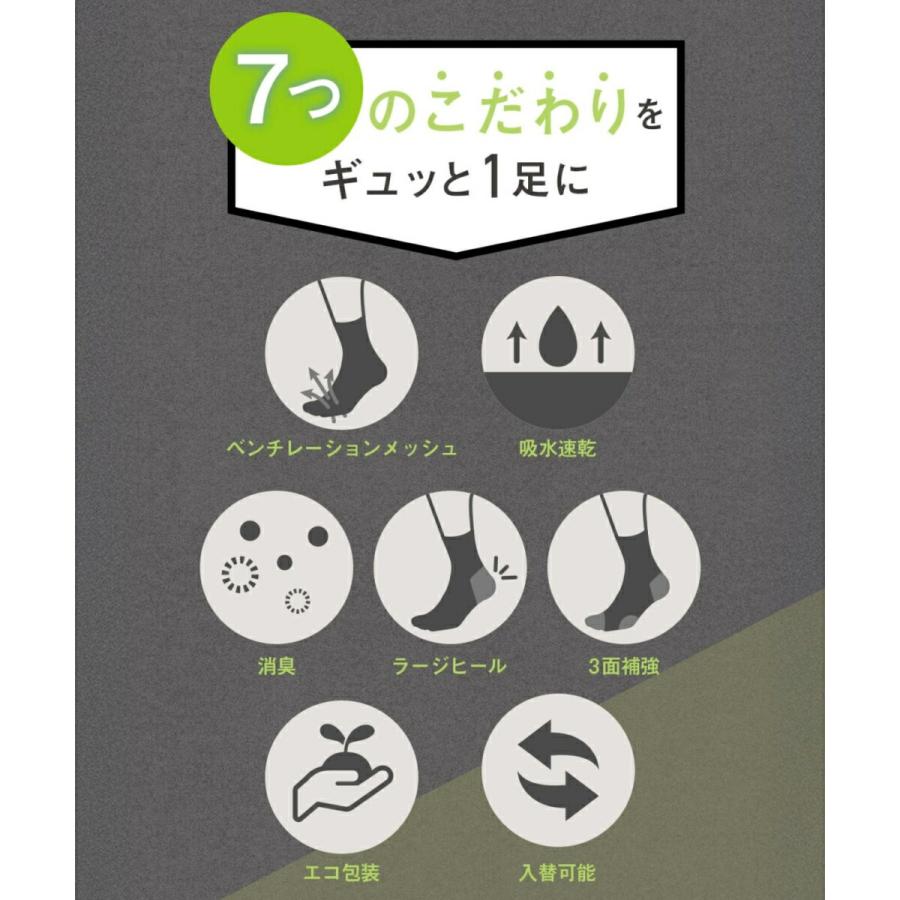 okamoto（オカモト） 靴下の岡本公式 3足組 MAENI(マエニ) メンズ ソックス スニーカー丈 集中消臭 吸水速乾 靴下 : 靴下の ...