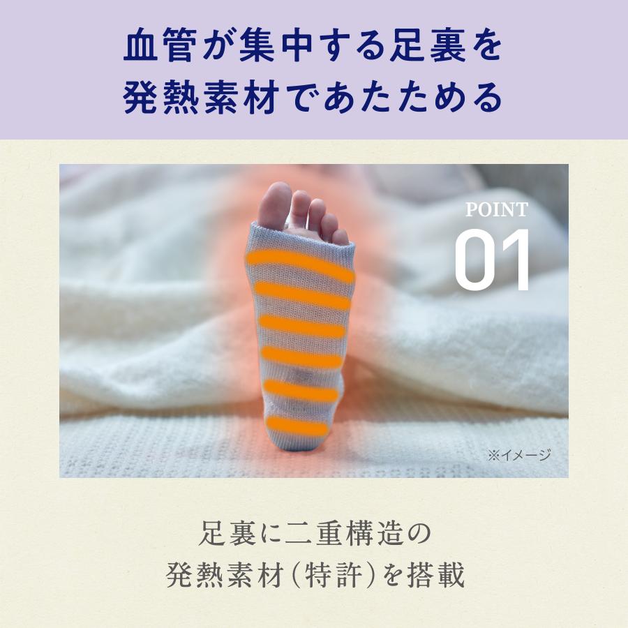 靴下サプリ 送料無料 靴下の岡本公式 まるでこたつ おやすみスイッチ