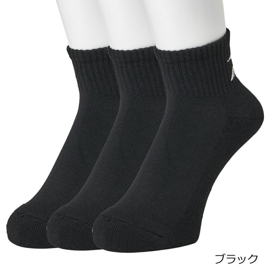 MIZUNO（ミズノ） 靴下の岡本公式 3足組 メンズソックス 10cm丈 バック