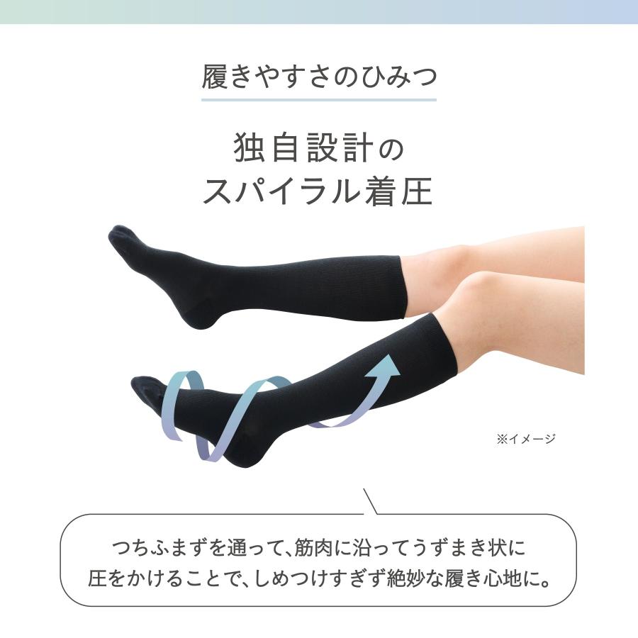靴下サプリ WEB限定 靴下の岡本公式 2足セット うずまいて 血行を促す