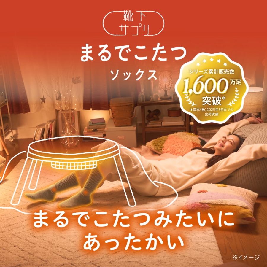 靴下サプリ 限定色登場！靴下の岡本公式 まるでこたつソックス