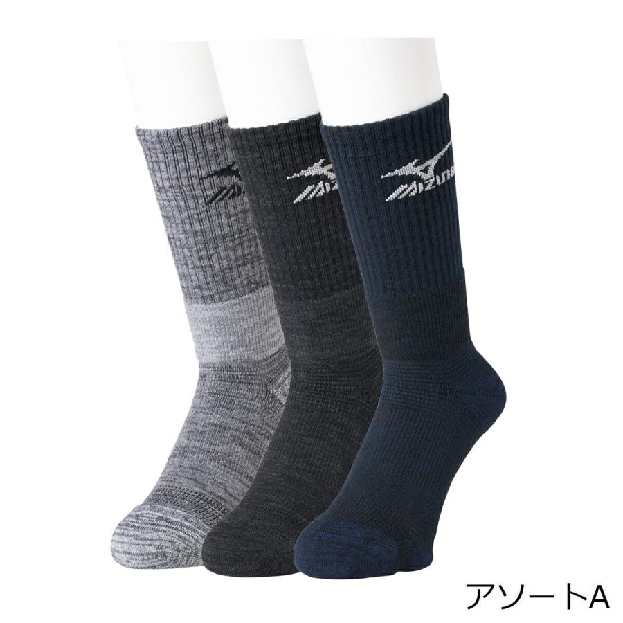MIZUNO（ミズノ） 【靴下の岡本公式】【3足組】MIZUNO WORK 防寒
