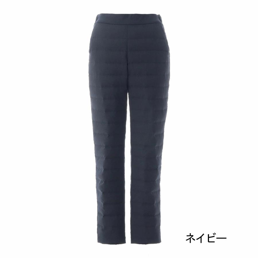 残りわずか＊黒L ブロンドール 撥水 切替 ダウンパンツ ポーチ付き