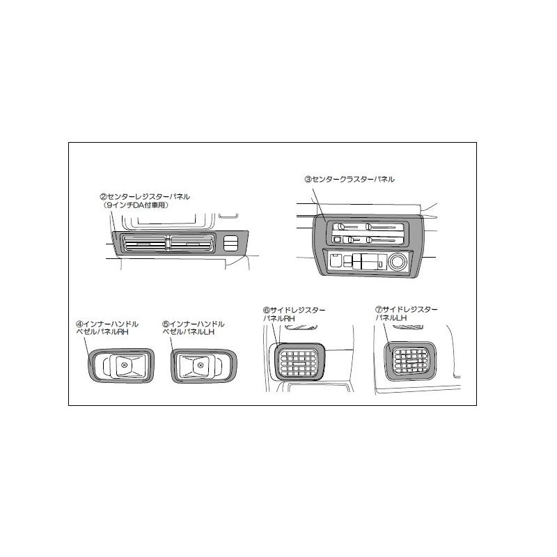 ダイハツ純正インテリアパネルセット chuwa-parts_d-13hic031