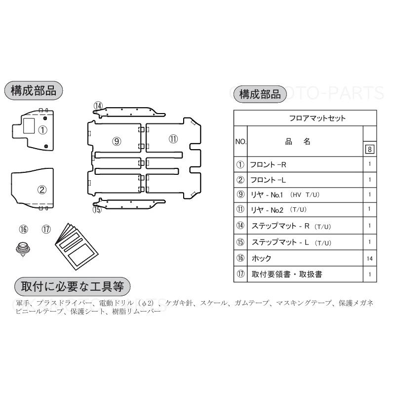 ヴォクシー フロアマット(ラグジュアリータイプ)7人/8人乗り 