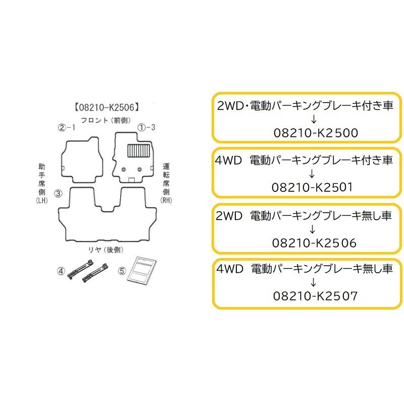 ムーヴキャンバス　純正カーペットマット　未開封　現行 ムーヴ ムーヴキャンバス LA850S LA860S フロアマット 高級 厚み