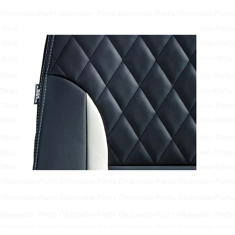 タント (ZT)プレミアムシートカバー(ブラック/ホワイト)Fベンチシート