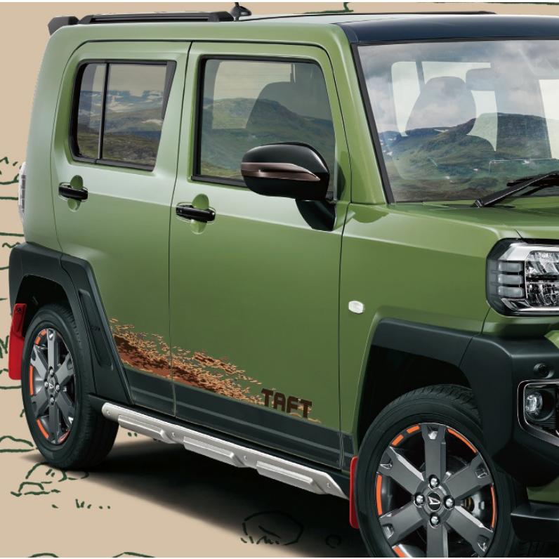 ダイハツ（DAIHATSU） サイドストライプ(マッドスプラッシュ