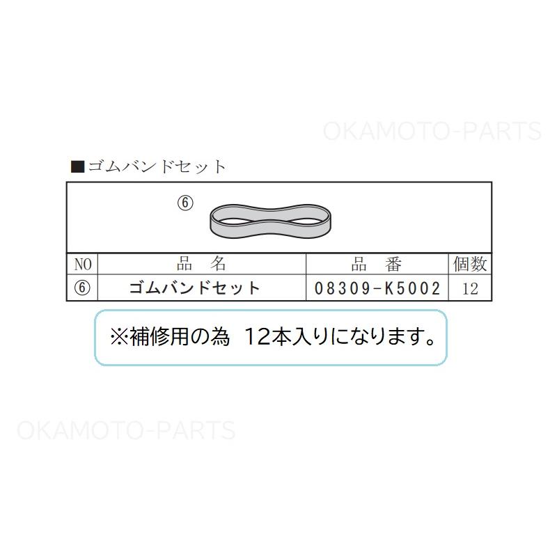 アトレー (T)平シート用補修ゴムバンドセット(12本入り)(デッキバン用