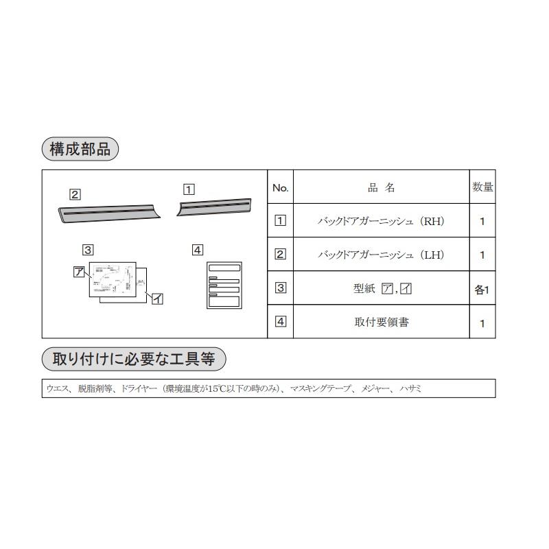 ムーヴ バックドアガーニッシュ(メッキ)「ダイハツ純正用品」ムーブ