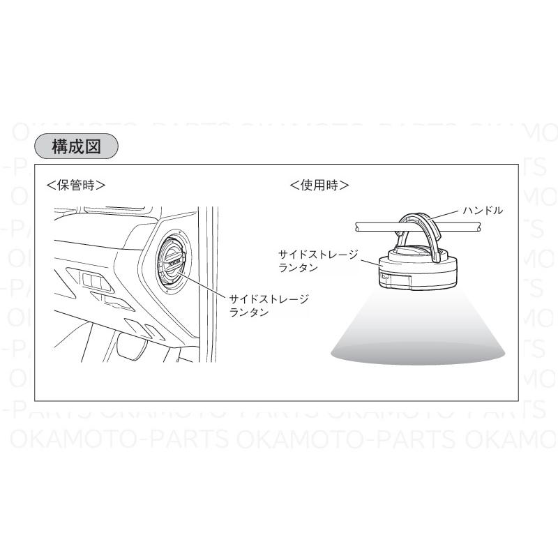 RAV4 (10S))サイドストレージランタン「トヨタ純正用品」 RAV4