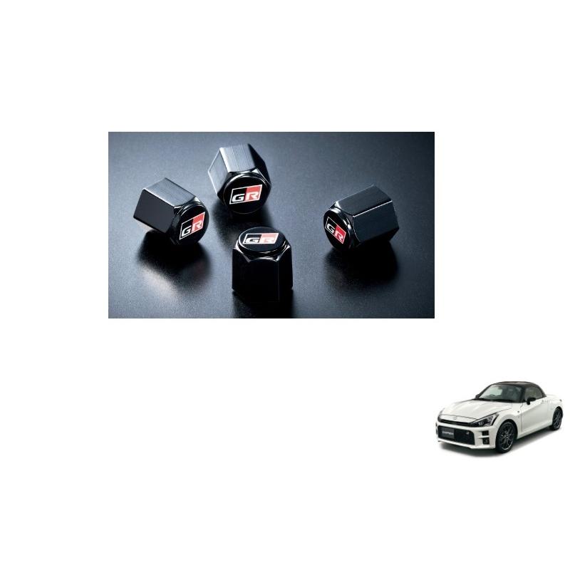 コペン (T)バルブキャップセット(GR)4個セット「ダイハツ純正用品