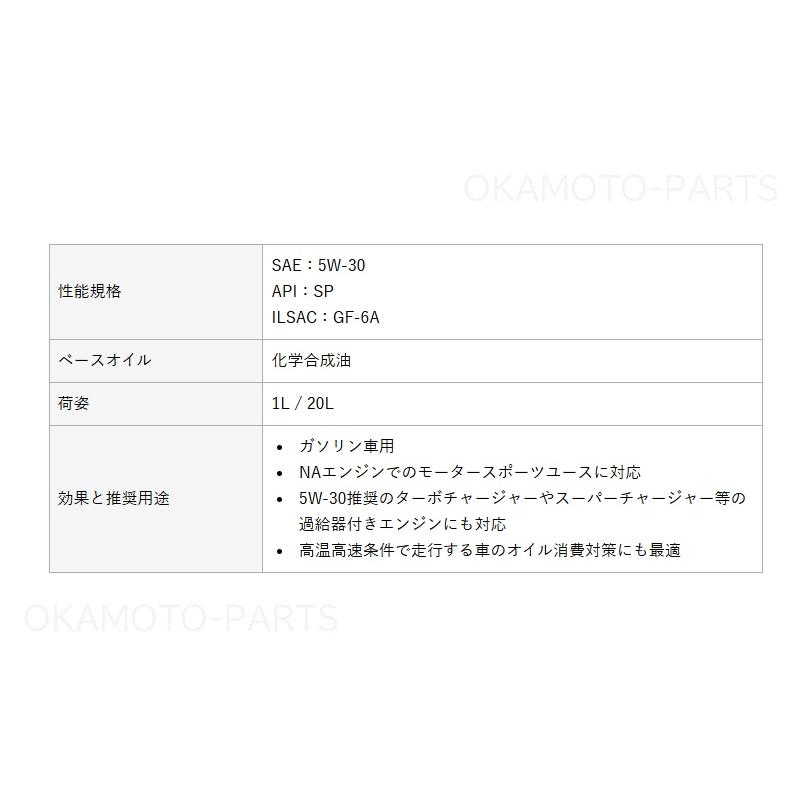 エンジンオイル 1L(6本)5W−30(SP)「ペトロナス