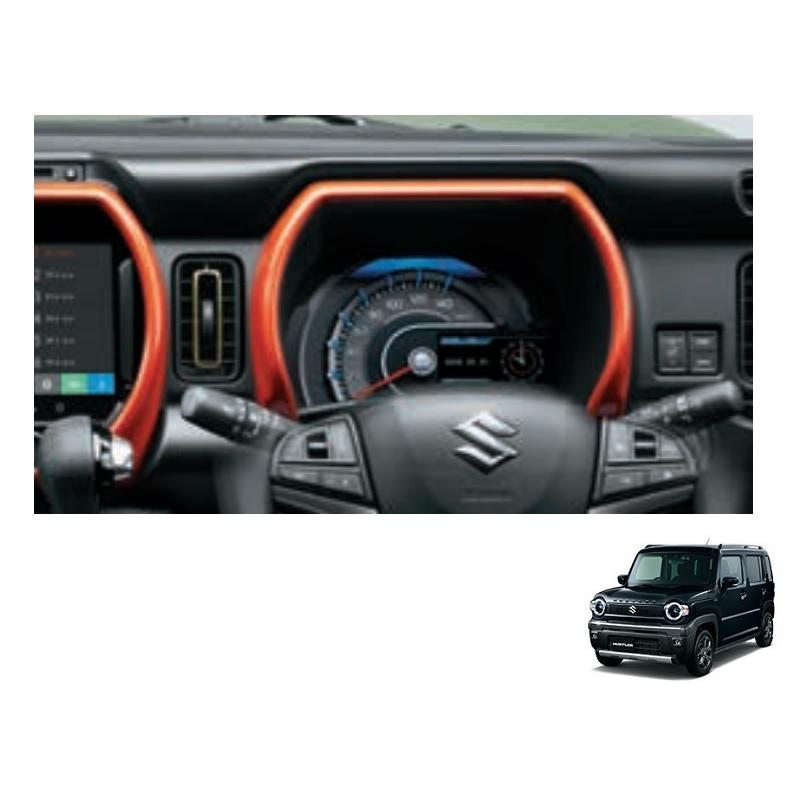 ハスラー ((ZS)インパネガーニッシュ 右側(バーミリオンオレンジ