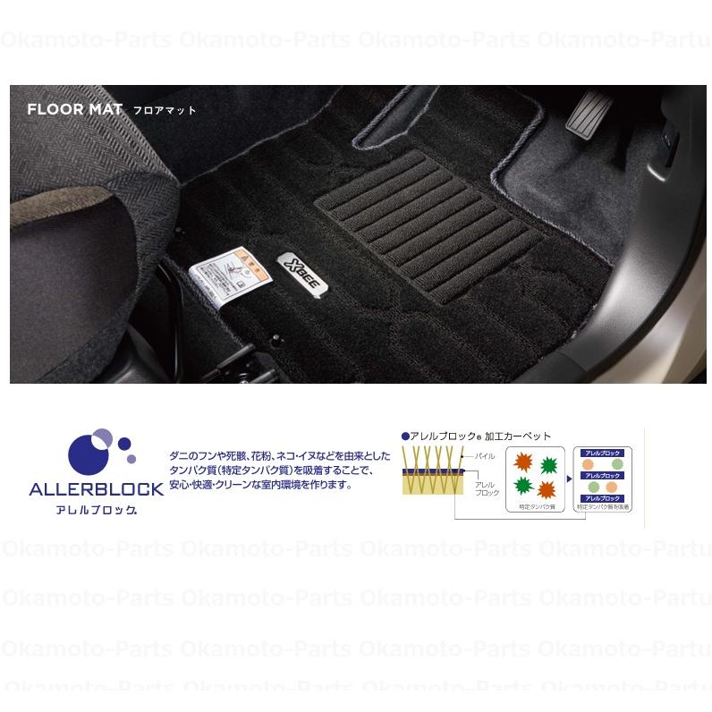 クロスビー フロアマット ジュータン/クロスライン（コンソール有車用