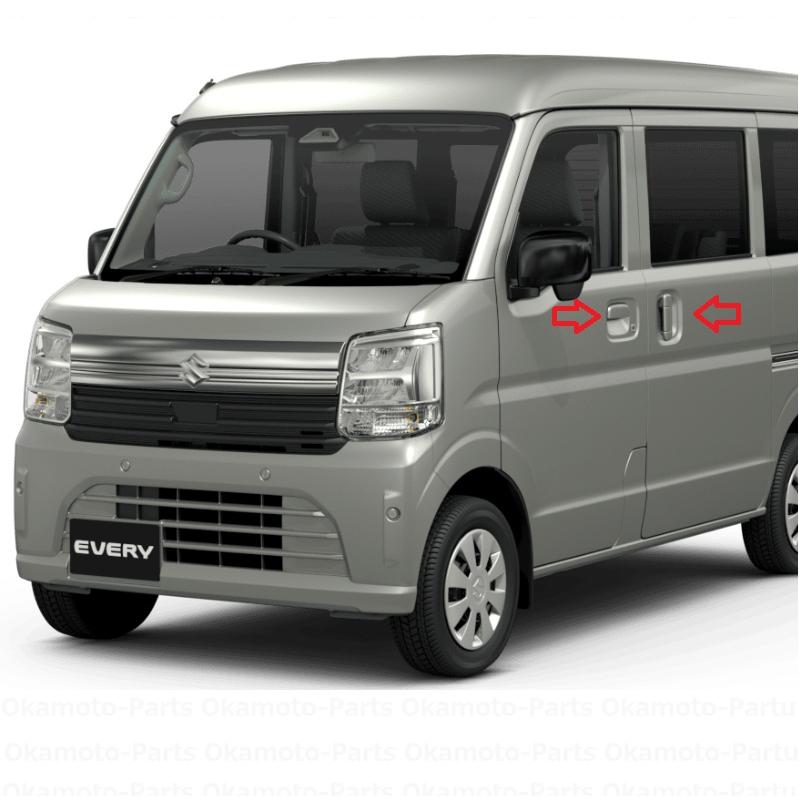 エブリイワゴン ((18T)カラードドアハンドル4点セット(WBW モス