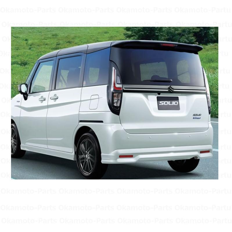 ソリオ ブラックメッキバックドアガーニッシュ（樹脂ブラック