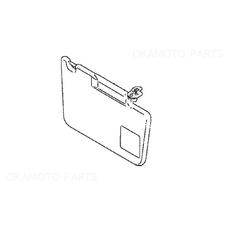 スペーシア (80T)助手席用バニティーミラー付サンバイザー スペーシア (80T)助手席用バニティーミラー付サンバイザー