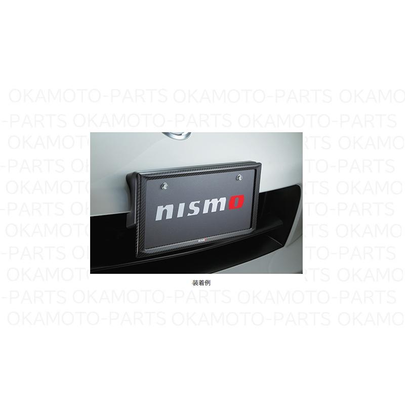 日産（NISSAN） ()NISMOロゴ入りナンバープレートリム(カーボン)1枚分