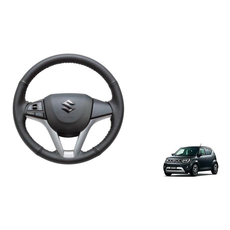 スズキ（SUZUKI） 本革ステアリングホイールカバー(ブラック)「スズキ