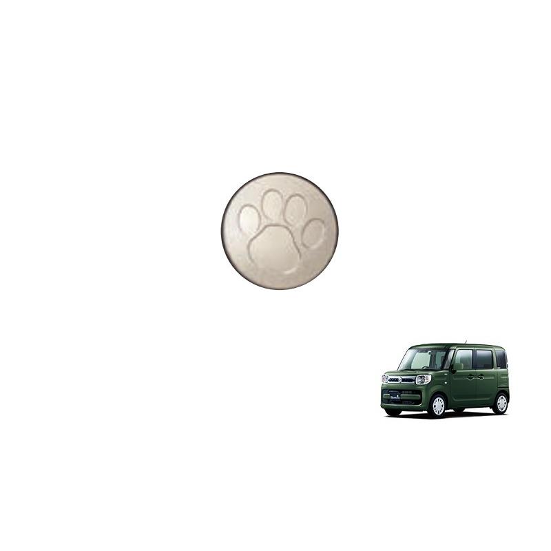 スペーシア (T)エンブレムバッチ(足跡/クリーム)「スズキ純正用品