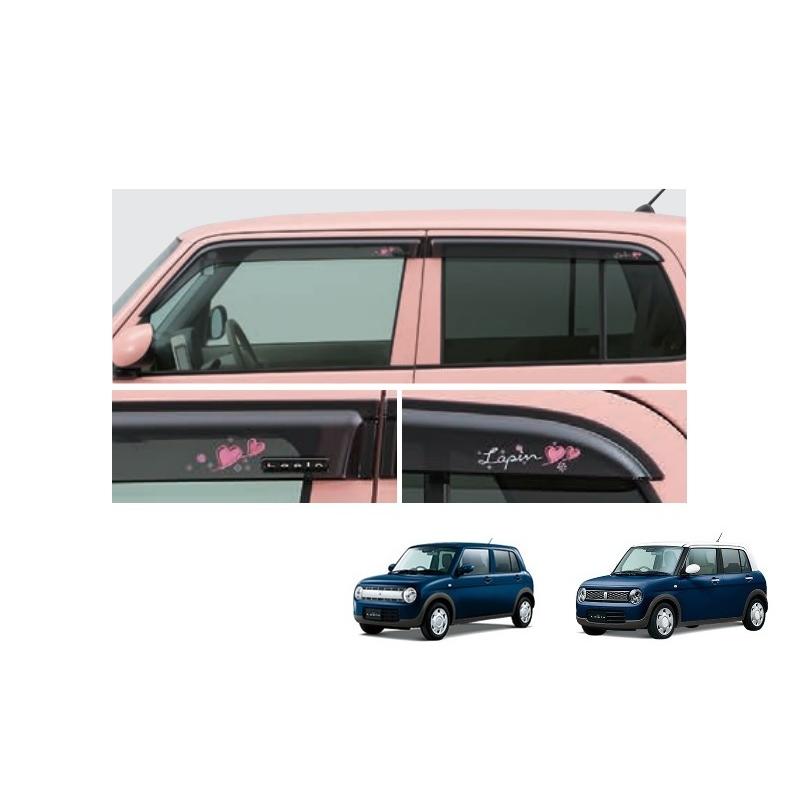 ラパン ドアバイザー(ガーリーエレガント)1台分(4枚)セット「スズキ