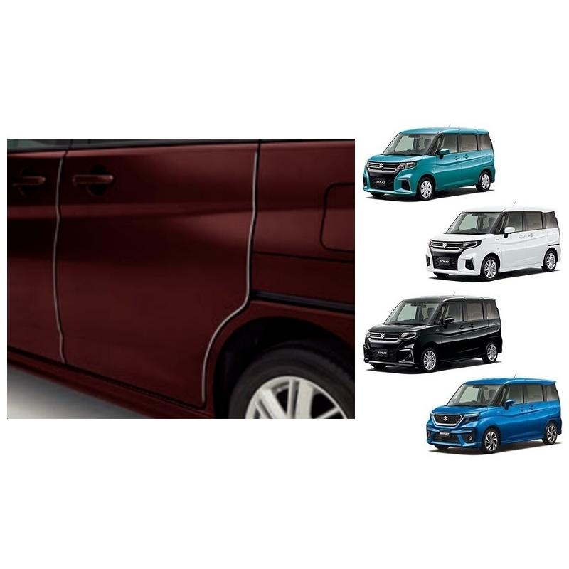 ソリオ (11UT)ドアエッジモール(樹脂＋光輝フィルム)4本入り「スズキ