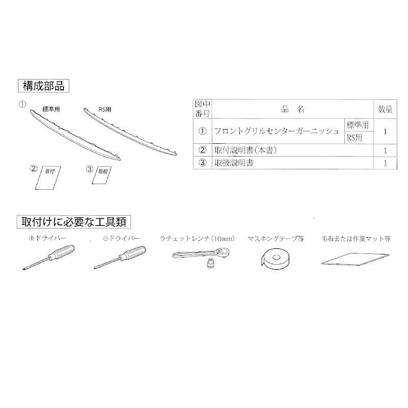 スイフト (ZTN)フロントグリルセンターガーニッシュ(バーニングレッド