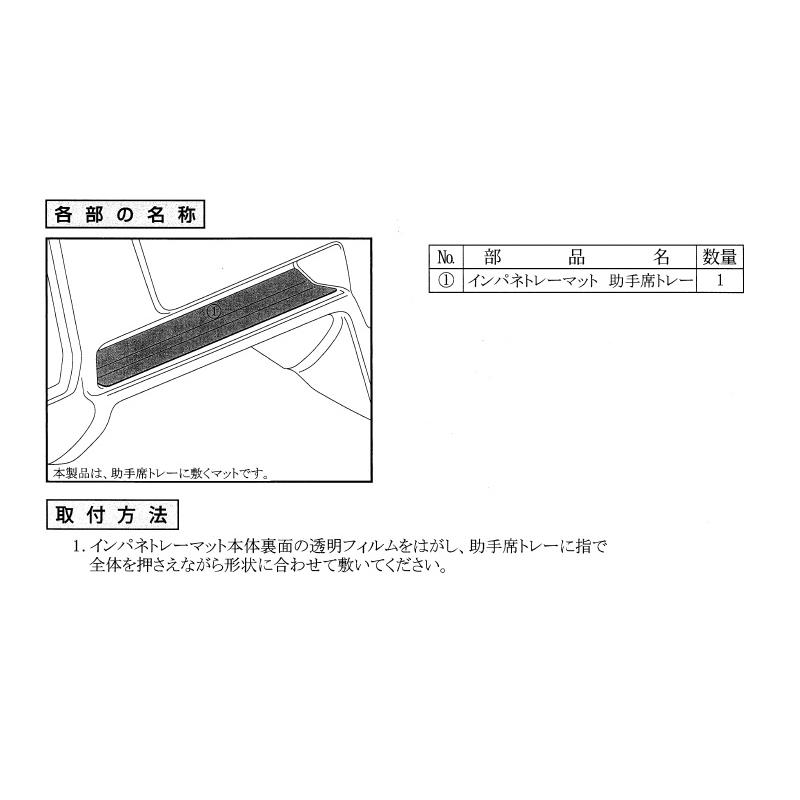 キャリイ インパネトレーマット(ブラック)「スズキ純正用品」キャリィ