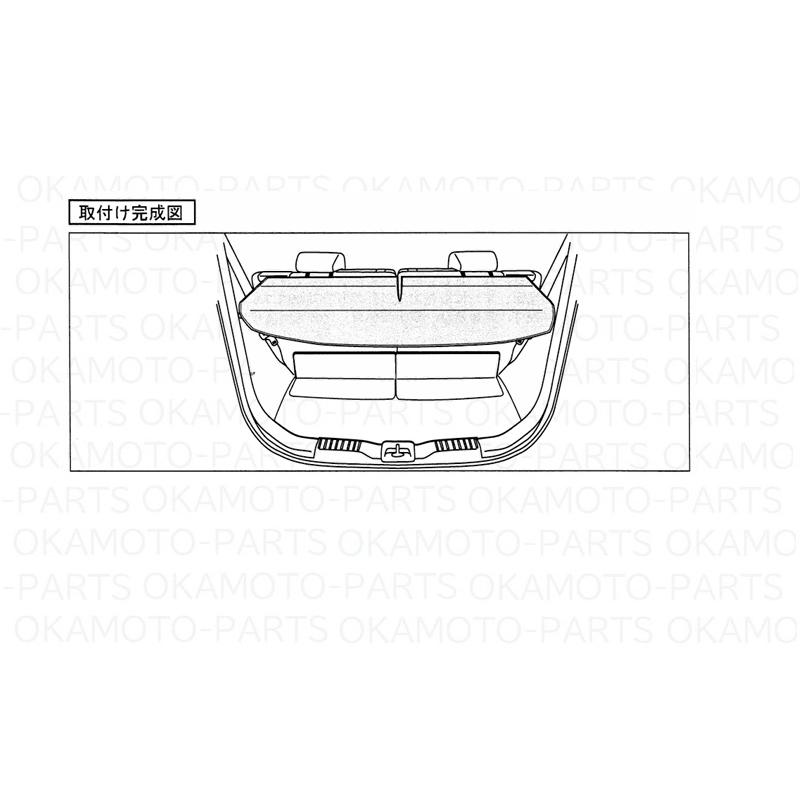 クロスビー (NIT)トノカバー「スズキ純正用品」 クロスビー MN71S