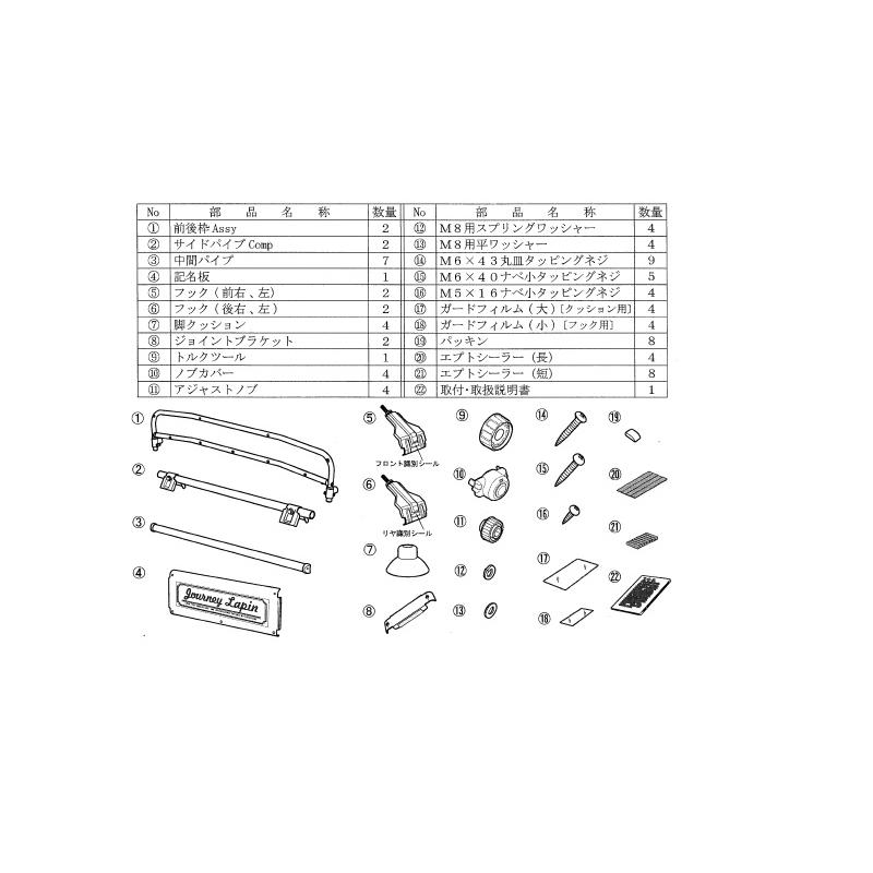 ラパン (XT)ルーフラック(ソフトベージュ)「スズキ純正用品」 ラパン