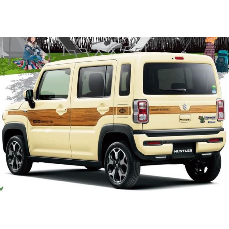 茶々丸っ子 ハスラー (KUT)リヤデカール(ナチュラルスタイル)「スズキ純正用品