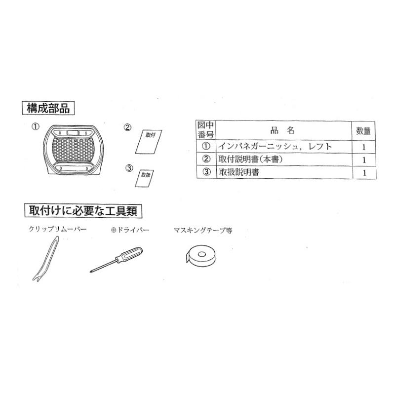 ハスラー (ZT)インパネガーニッシュ(左側用/リッド付き/バーミリオン
