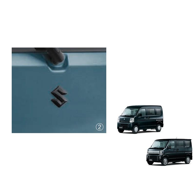 エブリイワゴン (T)リヤ用エンブレム(ブラック)「スズキ純正用品