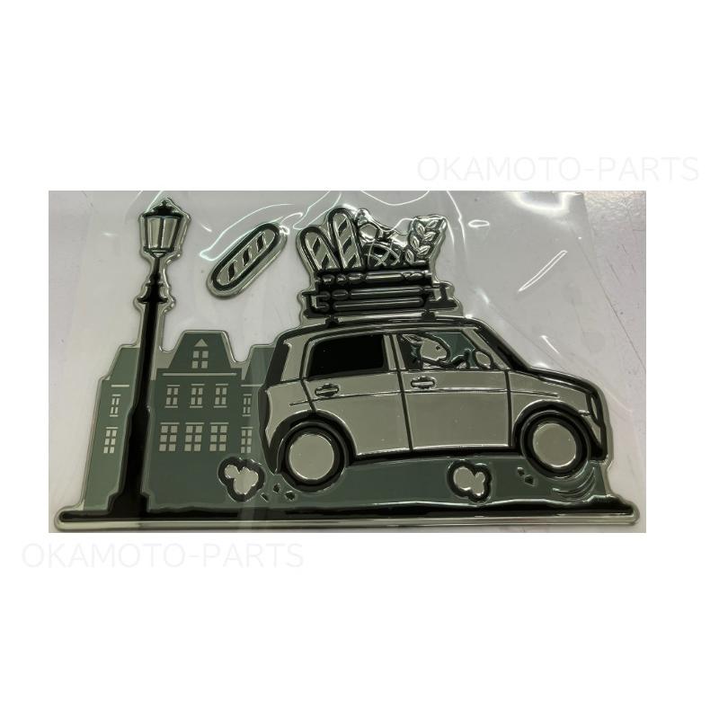 ラパン デコステッカー(運転するウサギ)「スズキ純正用品