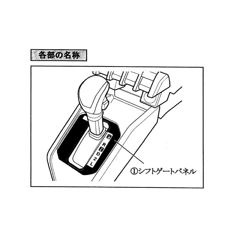 ジムニー (T)シフトゲートパネル AT車用(ブロンズメタリック調 ジムニー (T)シフトゲートパネル AT車用(ブロンズメタリック調